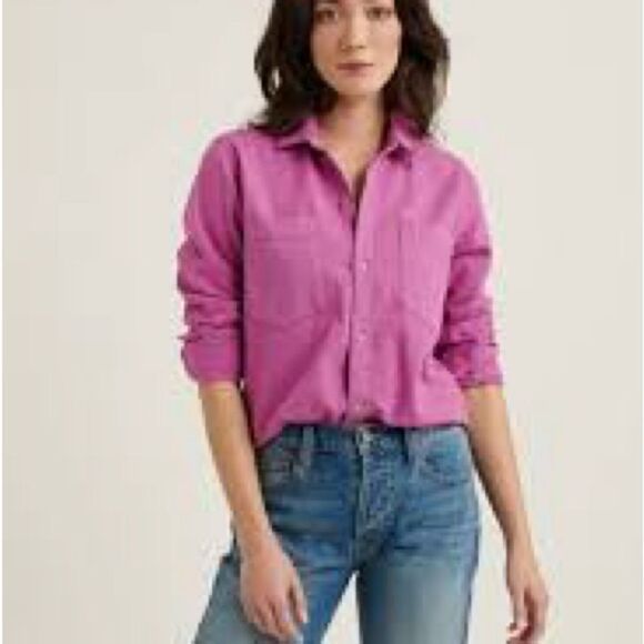 Lucky Brand Purple Button Down Shirt - Picture 1 of 4